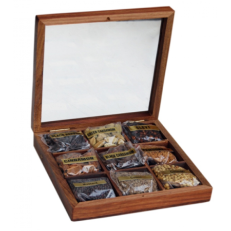 SPICE (9 IN 1) WOODEN TRAY